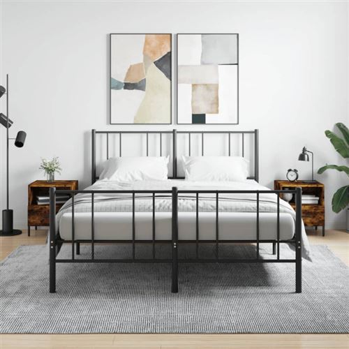 Non Communiqué Marron Vidaxl Tables De Chevet 2Pcs Chêne Fumé 40X35x47,5Cm Bois D’ingénierie827463