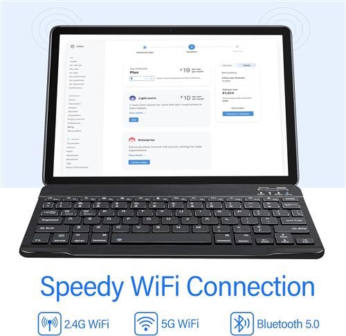 8€80 sur Tablette Tactile S18(WiFi) 10,36 Pouces Android 12, 8 Go RAM + 256  Go ROM-1 To Extensible Octa-Core Tablette Avec WiFi-6 7000mAh Gris -  Tablette tactile - Achat & prix