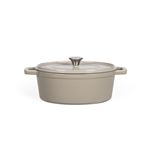 Cocotte ovale Livoo MEP129G Gris