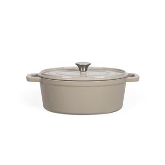 Cocotte ovale Livoo MEP129G Gris