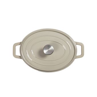 Cocotte ovale Livoo MEP129G Gris