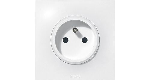Non Communiqué Blanc Prise De Courant Simple 2P+T 16A Complet Neptune
