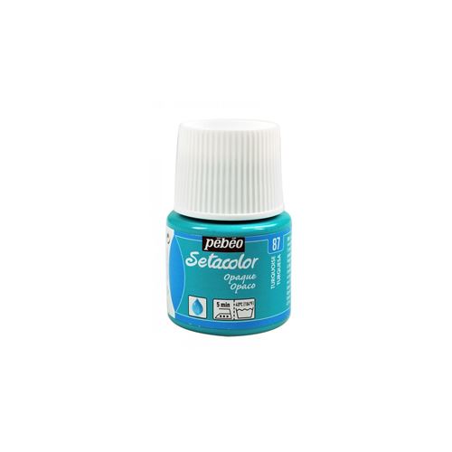 Pebeo Peinture Setacolor Pour Tissus Opaques P&eacute;b&eacute;o 45 Ml - Turquoise