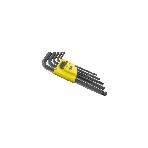 Clé Mâle Longue A Tete Sphérique De 1,5 Mm A 10 Mm Stanley - 1-13-976 - Jeu De 9 Pieces avec Étui