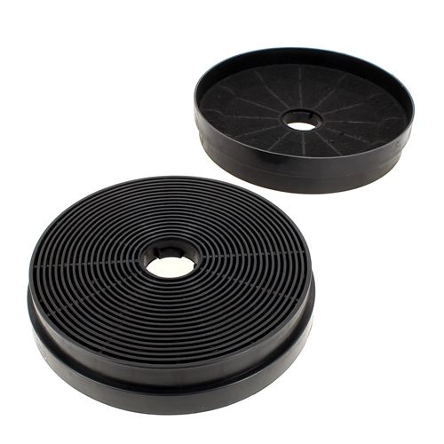 Filtre charbon rond d=175 par 2 pour Hotte Far, Hotte Brandt, Hotte Proline, Hotte Bluesky, Hotte Aya, Hotte Continental edison, Hotte Valberg, Hotte