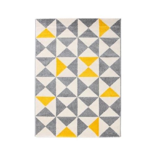 FORSA Tapis de salon en polypropylene - 160 x 230 cm - Jaune