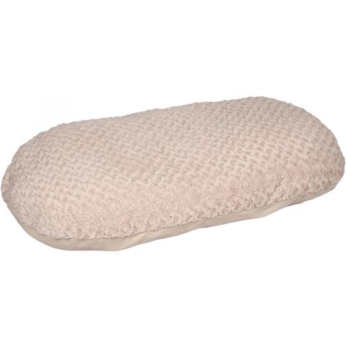 Coussin CUDDLY beige, ovale, polaire. 120 x 74 x 12 cm. pour chien. - Flamingo Pet Products - FL-520331