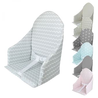 Coussin D Assise Universel Miam Avec Harnais Pour Chaise Haute Bebe Gris Clair Zig Zag Chaises Hautes Et Rehausseurs Achat Prix Fnac