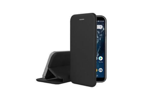 IBROZ Etui Folio Cover en Cuir noir pour Xiaomi MI A2/A2 LITE