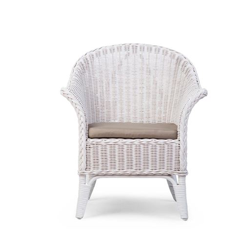CHILDHOME Mimo Kid Chaise En Osier blanc + Coussin