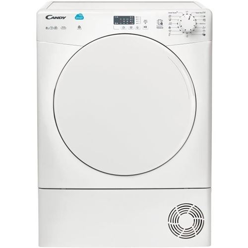 Candy SMART CS C8LF-S - Droogautomaat - vrijstaand - breedte: 59.6 cm - diepte: 60 cm - hoogte: 85 cm - voorlader - wit
