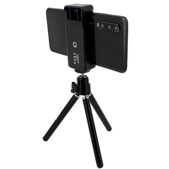 Mini Trépied Rotatif 360° Smartphone Largeur 51 à 85mm HD-3053 LinQ Noir - 1
