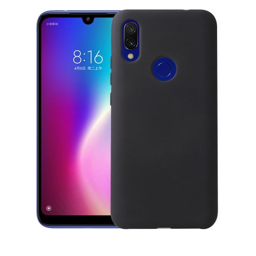 Coque en TPU soyeux noir pour votre Xiaomi Redmi 7/Y3