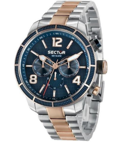 Sector Montre Homme R3253575005 Bleu, Jaune