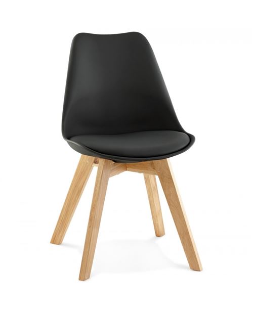 Chaise design TYLIK BLACK 48x56x83 cm