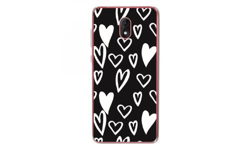 Coque souple pour Wiko Lenny 5 avec impression Motifs Love coeur 2