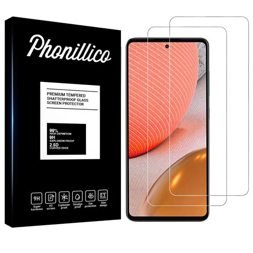 Verre Trempé pour Samsung A72 [Pack 2] Film Vitre Protection Ecran Ultra Resistant Phonillico®