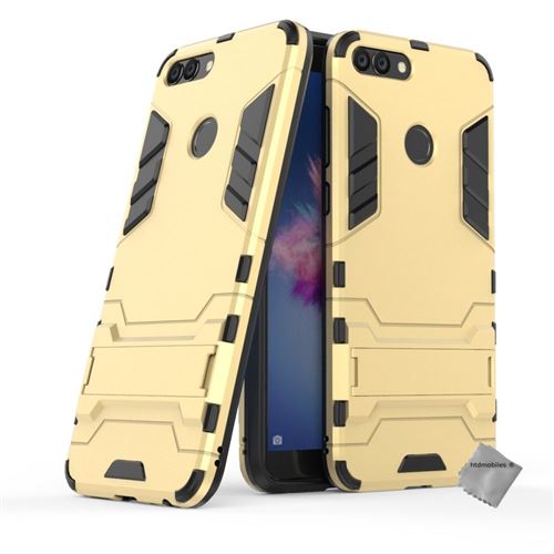 Housse etui coque rigide anti choc pour Huawei P Smart avec film ecran - OR