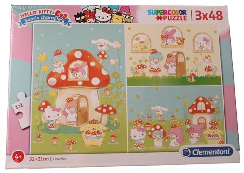 Clementoni Puzzle Hello Kitty Supercolor 3 X 48 Pièces