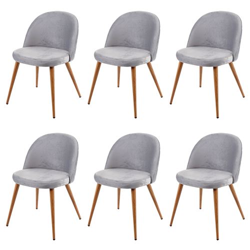 Mendler Gris/Clair Chaises Hwc-D53 X6 - Image 3