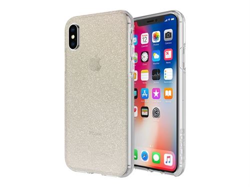 Incipio Design Series Classic - Achterzijde behuizing voor mobiele telefoon - thermoplastisch - champagne glitter - voor Apple iPhone X