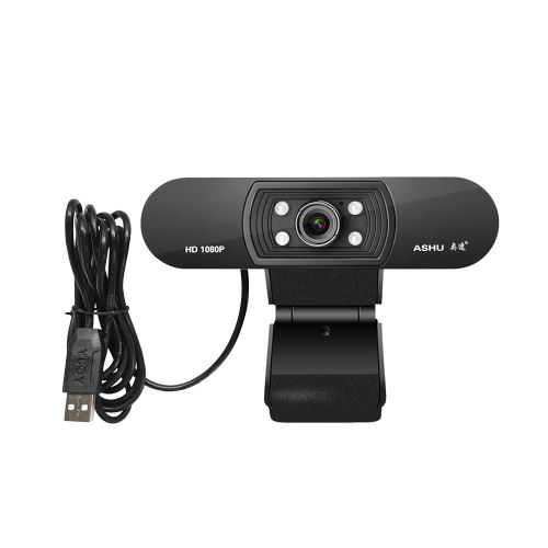 Webcam pour PC - avec microphone - Webcam - avec USB - Full HD 1080P -  Caméra 