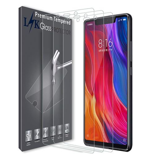 Xiaomi Mi 8 SE Xiaomi Mi 8 SE Vitre protection d'ecran en verre trempé incassable protection integrale Full 3D Tempered Glass - [Lot de 3 Pieces]