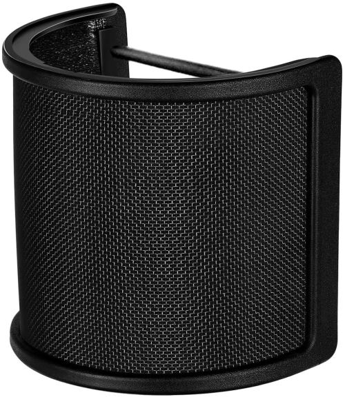 Filtre Anti Pop Micro, Tuloka Filtre Antipop pour bird UM1 Microphone Écran anti-vent avec Couche de Mousse pour Studio d'Enregistrement Micros, Noir