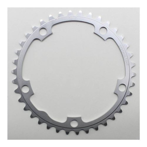 Plateau route 5bra 38dts d.130 interieur dural argent stronglight type shimano