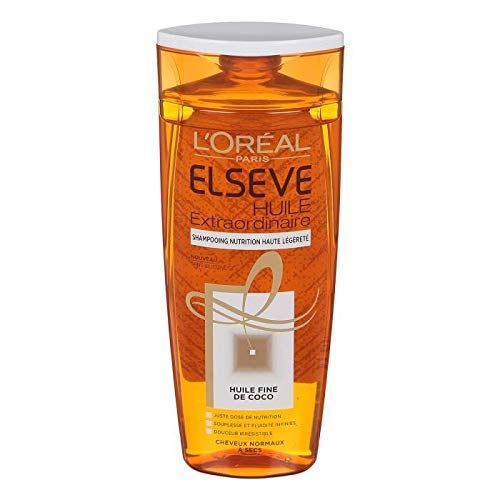 L'OREAL PARIS Shampoing nutrition haute legerete Elseve - Huile extraordinaire Coco - Cheveux normaux a secs - 250 ml