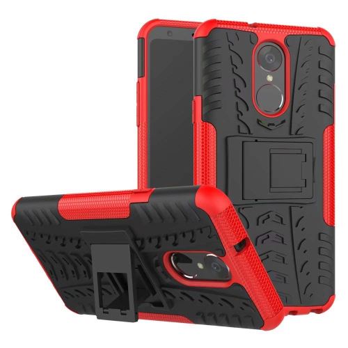 Coque Anti Choc Pour LG Q Stylus Modèle Spider - Rouge