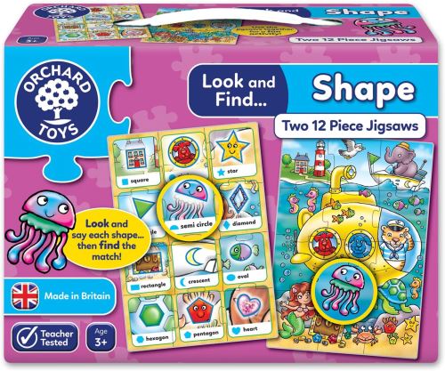 Orchard Toys Look et Retrouvez Forme – Puzzle – 2 Puzzles dans Une boîte