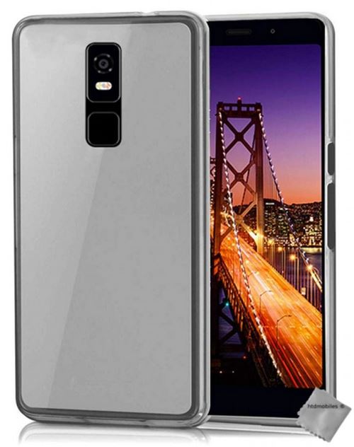 Coque silicone gel fine pour Altice S61 avec film ecran - BLANC TRANSPARENT