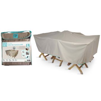 Housse Table De Jardin 200 X 130 Cm Cov Up Taupe Mobilier De Jardin Achat Prix Fnac