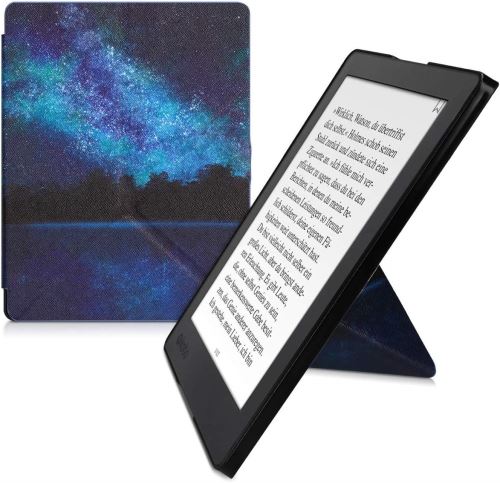 Etui avec Support pour Kobo Aura H2O Edition 2 Bleu Ciel Noir