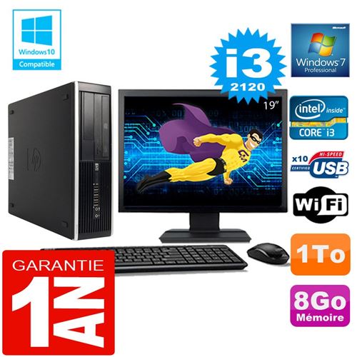 Acheter Pc hp compaq 8300 sff core i3-2120 ram 8go disque 1 to wifi w7 ecran 19' État correct - 199,00 € Pc hp compaq 8300 sff core i3-2120 ram 8go disque 1 to wifi w7 ecran 19' État correct - reconditionné disponible sur Fnac