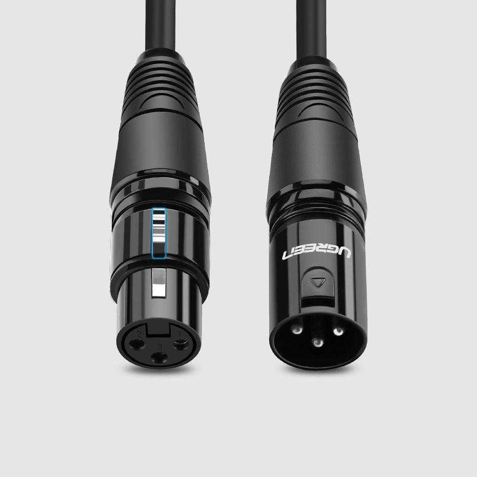 Câble XLR Femelle Vers Jack 3.5mm MOSWAG - 1m Pour Microphone, Phone Et Ordinateur | Connexion Audio Professionnelle