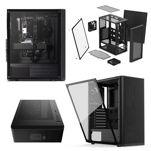 115 Sur Pc Intel I5 9400 8go Ram Ddr4 2to Hdd Usb 3 1 Pc De Bureau Unite Centrale Sans Os Ordinateur Unite Centrale Achat Prix Fnac