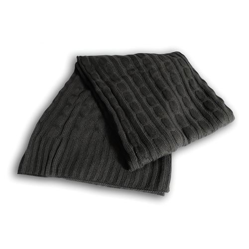 SOLEIL DOCRE Plaid tricot 120x150 cm - Gris