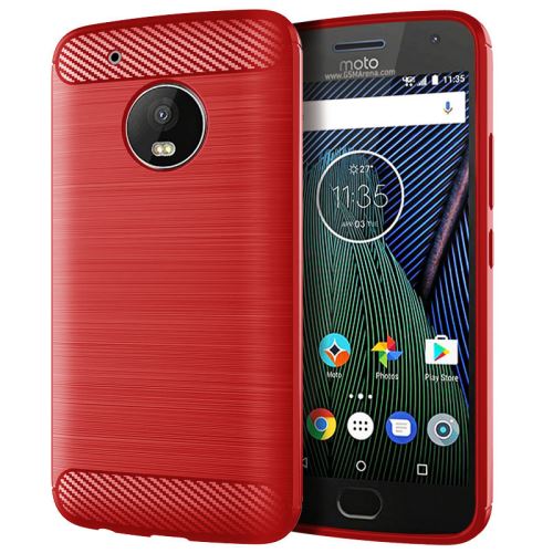 Etui Coque de protection durable souple pour Moto G5 Plus - Rouge
