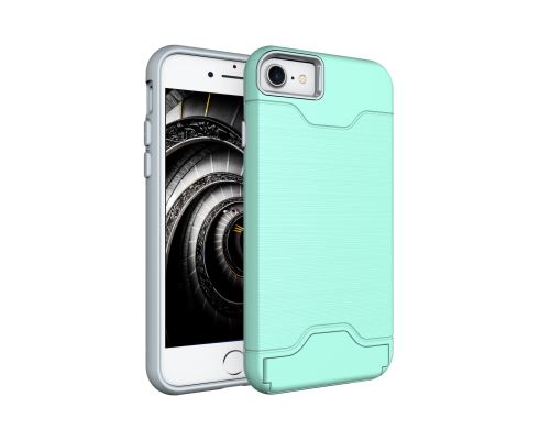 Housse étui Coque portable avec poche cachée pour Apple iPhone 7 - Or rose -3971