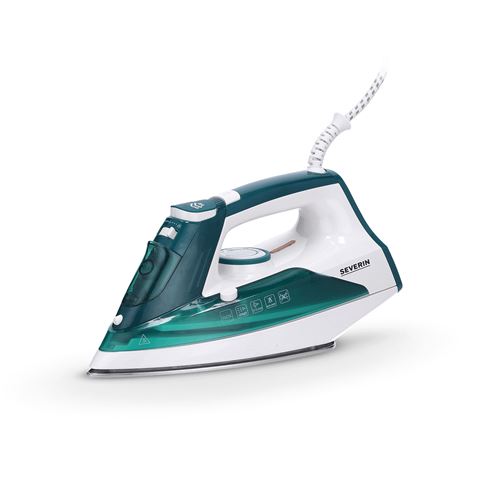 SEVERIN BA 3261 - Stoomstrijkijzer - zoolplaat: roestvrij staal - 2400 W - wit/groen