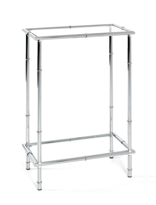 Paris Prix - Console Design cléo 75cm Argent