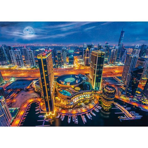 Puzzle 2000 Pièces : Lights of Dubai, Trefl