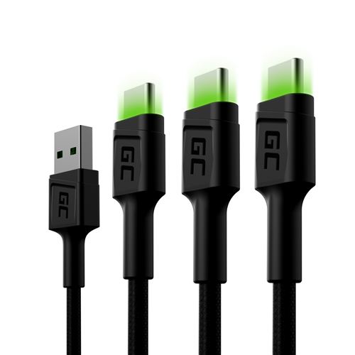 Set 3x GC Ray USB-C 120cm Cable