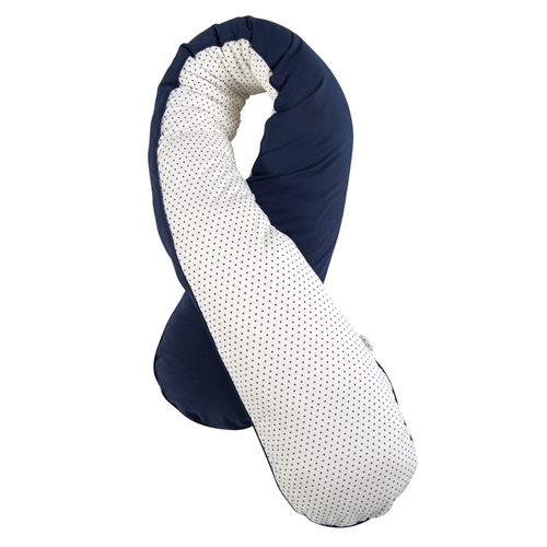 Candide - Coussin confort évolutif jersey bleu marine/étoiles