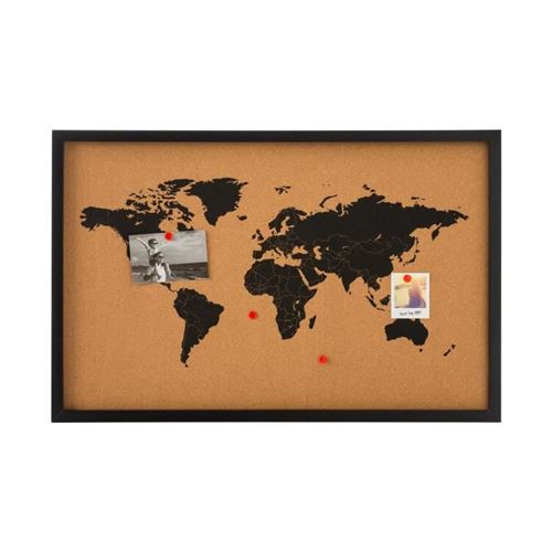 tableau mémo en liege - 38 x 58 cm - marron