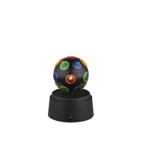 GLOBO LIGHTING Lampe a poser avec interrupteur - Inclus 3xLED 0,06W 3V - Diametre 92 Hauteur 121 - Plastique Multicolore et Noir