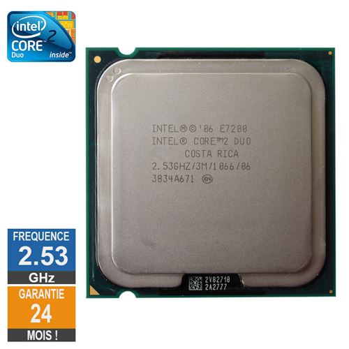 Processeur Intel Core 2 Duo E7200 2.53Ghz Slavn Lga775 3Mo