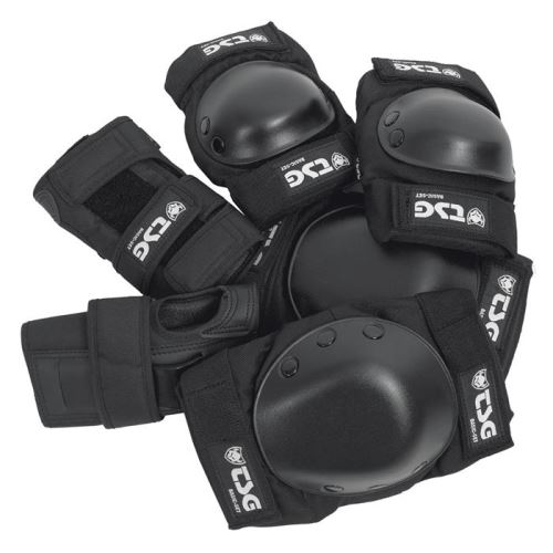 Set de protection complet Roller Junior TSG TECHNICAL SAFETY GEAR Junior Set Black Noir